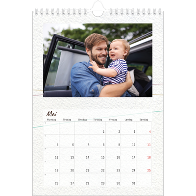 Fotokalender A4 (20 x 30 cm) — Blomsterpapir [kalender-forside]