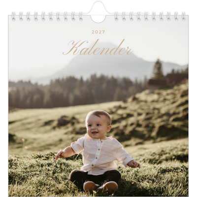 Månedskalender kvadratisk — Elegant kalender [kalender-forside]