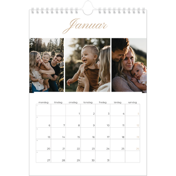 Fotokalender A4 — Elegant kalender