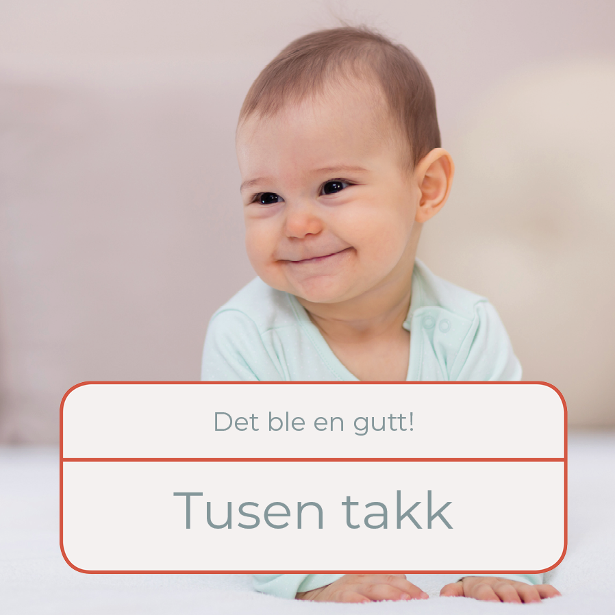 Takkekort — Fødselskort