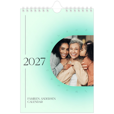 Fotokalender A5 — Astrologi gradient [kalender-forside]