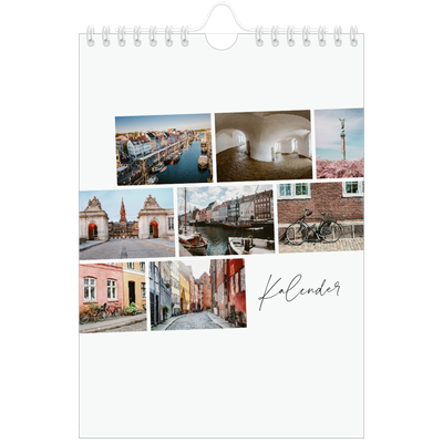 Fotokalender A5 — Byferie (hvit) [kalender-forside]