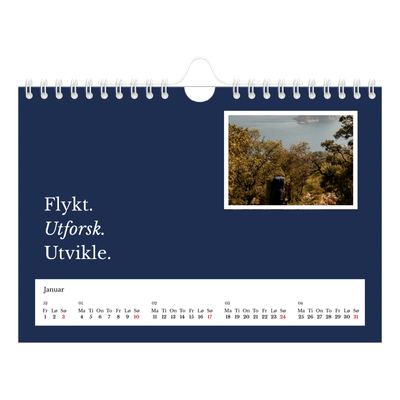 Fotokalender A5 — Redaksjonell Jord [Januar]
