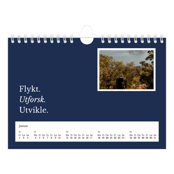 Fotokalender A5 — Redaksjonell Jord