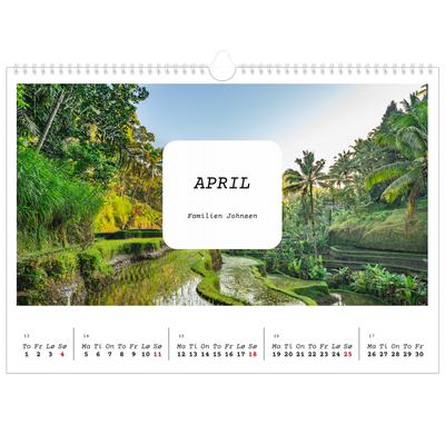 Fotokalender A3 — Den fulle historien [April]