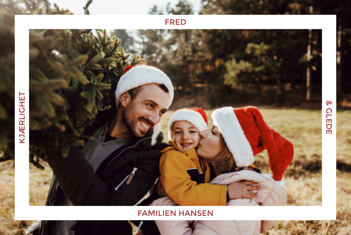 Fotokort — Hilsen i en ramme