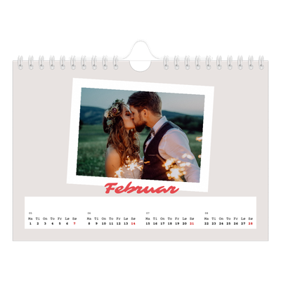 Fotokalender A5 — Signert trykk [Februar]