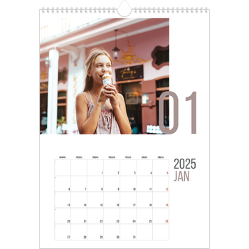 Fotokalender A3 — Tall for måned