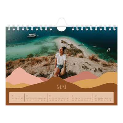 Fotokalender A5 — Nøytrale fjell [kalender-forside]