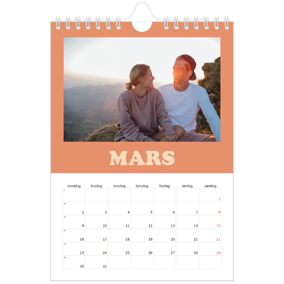 Fotokalender A5 — Retro rammer [Mars]