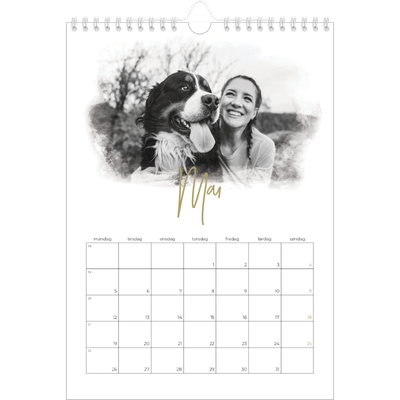 Fotokalender A4 (20 x 30 cm) — Diffuse bilderammer [Mai]