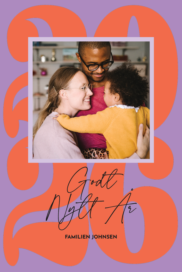 Fotokort — Fargerikt nyttår