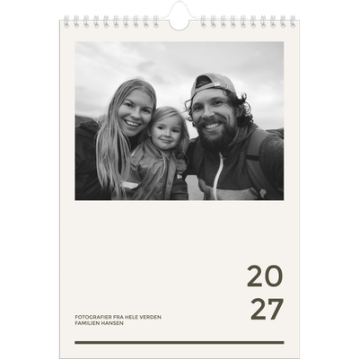 Fotokalender A4 (20 x 30 cm) — Moderne og dristig [kalender-forside]