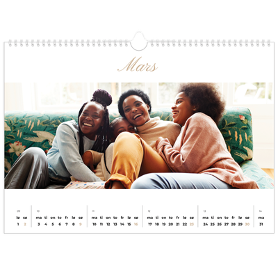 Fotokalender A3 — Elegant kalender [Mars]