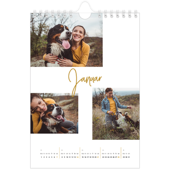 Fotokalender A5 — Gullstift