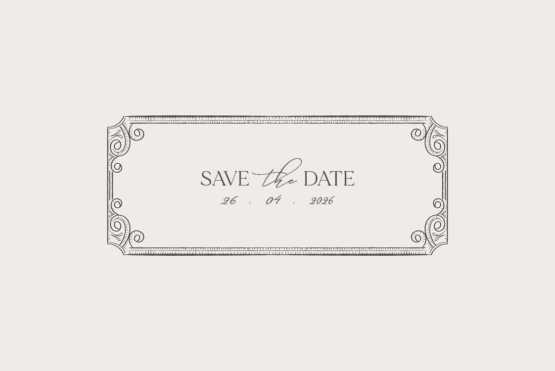 Save the date — Mørk eleganse