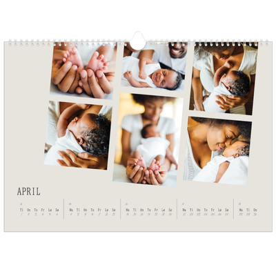 Fotokalender A3 — Bilder i bevegelse [April]