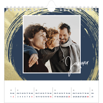 Fotokalender Kvadratisk — Gylne penselstrøk