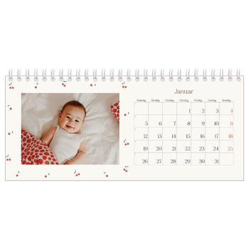Bordkalender med foto — Kirsebærlykke