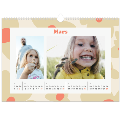 Fotokalender A3 — Lek med mønster [Mars]