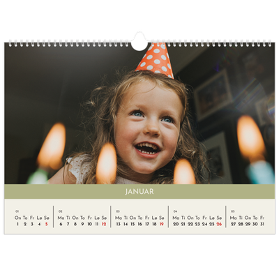 Fotokalender A3 — Pastellkapitler [Januar]