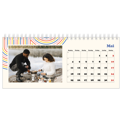 Bordkalendere — Retro striper [kalender-forside]