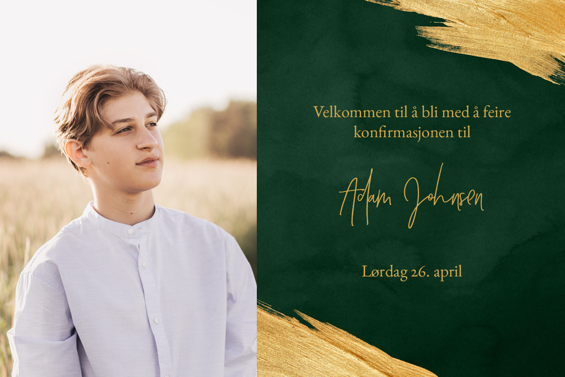 Invitasjoner — Gullmaling