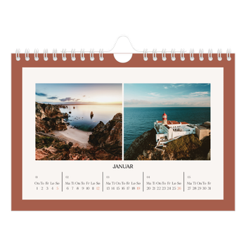 Fotokalender A5 — Klassiske farger
