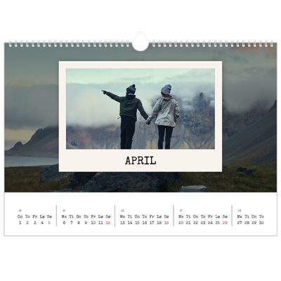 Fotokalender A3 — Portrettredigeringen [April]