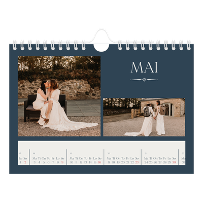 Fotokalender A5 — Skifer & seriffer [Mai]