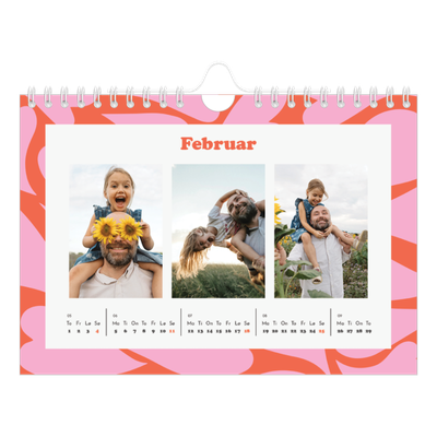 Fotokalender A5 — Lek med mønster [Februar]