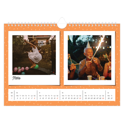 Fotokalender A4 — Fargerike minner [Mars]