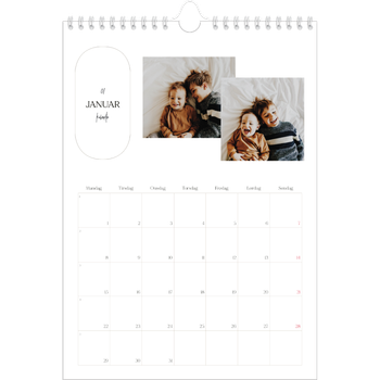 Fotokalender A4 — Planleggeren
