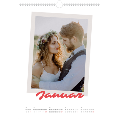 A3 Månedskalender — Signert trykk [Januar]