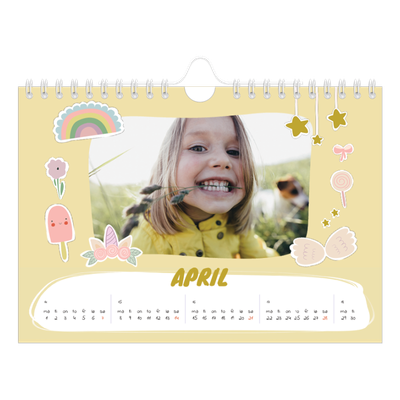 Fotokalender A5 — Magisk regnbue [April]