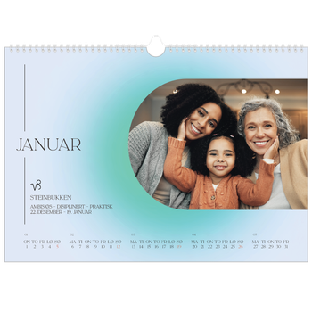 Fotokalender A3 — Astrologi gradient