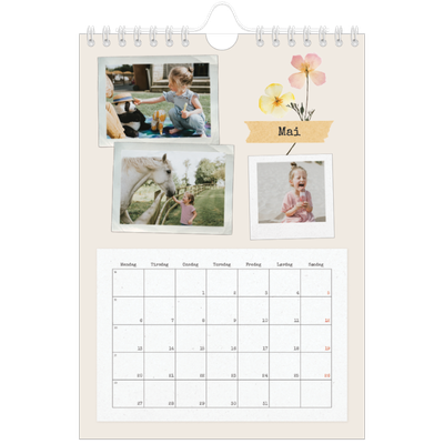 Fotokalender A5 — Vintage scrapbooking [kalender-forside]