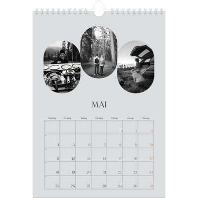 Fotokalender A4 (20 x 30 cm) — Den åpne veien [kalender-forside]