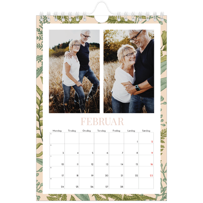 Fotokalender A5 — Blomstrende bakgrunner [Februar]