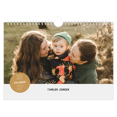 Fotokalender A4 — Fotoklistremerke [kalender-forside]