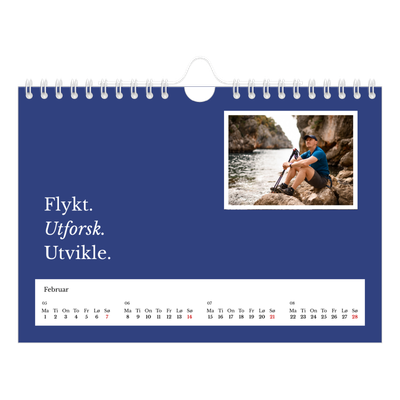 Fotokalender A5 — Redaksjonell Jord [Februar]