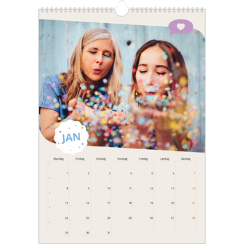 Fotokalender A3 — Ikonisk bursdag