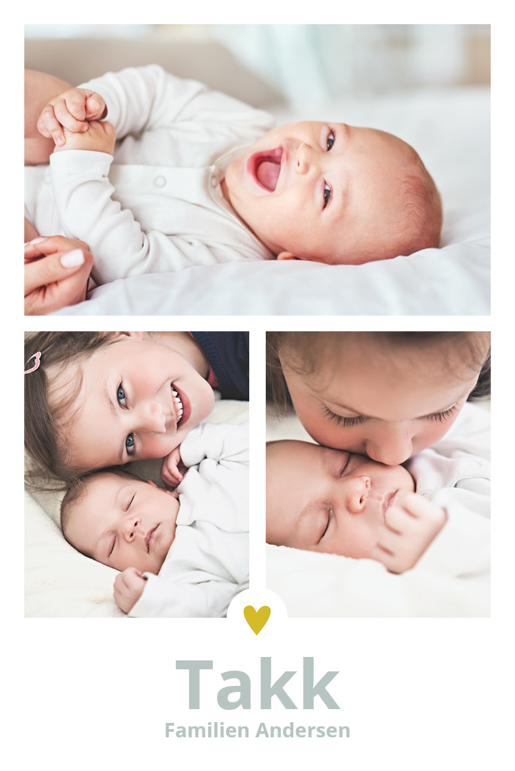 Takkekort — Lite gullhjerte