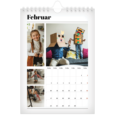 Fotokalender A5 — Avisstil [Februar]