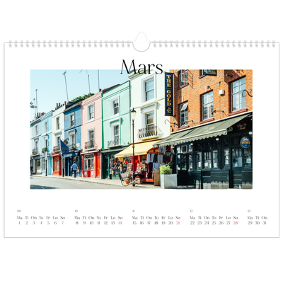 Fotokalender A3 — Min reiseskildring [Mars]