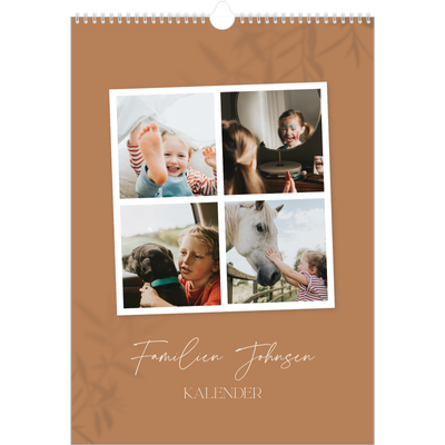 A3 Månedskalender — Jordnært design [kalender-forside]