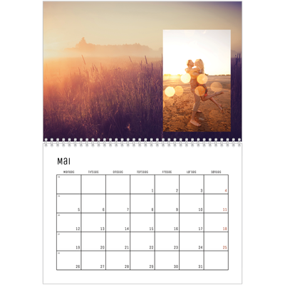 Fotokalender A4 dobbel (30 x 40 cm) — Tilbake til naturen [kalender-forside]