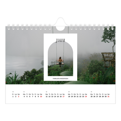 Fotokalender A5 — Den åpne buen [Januar]