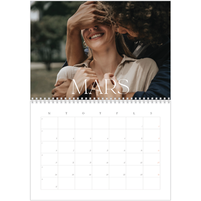 Fotokalender A4 dobbel (30 x 40 cm) — Store bilder [Mars]