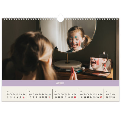 Fotokalender A3 — Pastellkapitler [April]